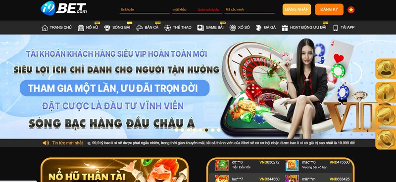 Cổng trò chơi hấp dẫn hàng đầu thị trường I9Bet 