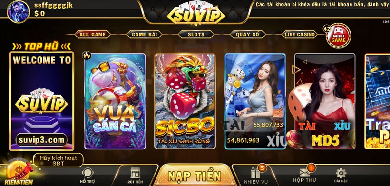 Kho game tại đơn vị cực kỳ phong phú tha hồ cho anh em lựa chọn