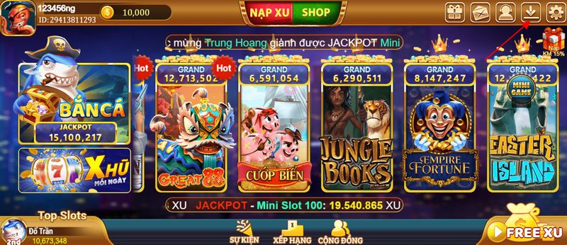 Tải ngay cổng game để có được cho mình những trải nghiệm tuyệt vời nhất