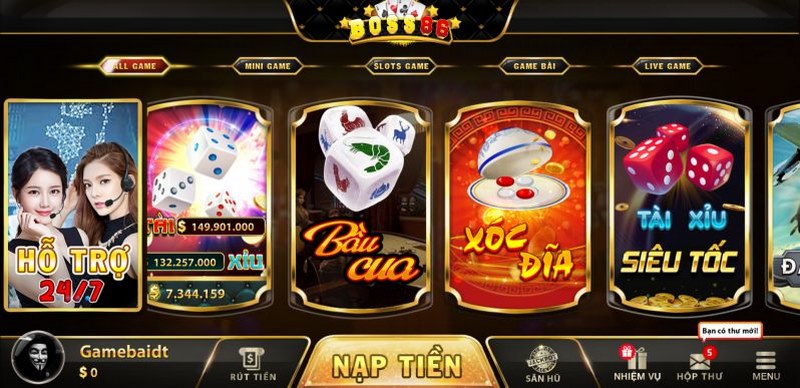 Boss86 nơi có nhiều game bài cực kỳ hấp dẫn và chất lượng